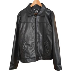 Armani Emporio Collezione Jacket Mens Size Medium Black Zip Up